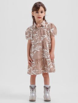 Kate & Oscar - Girls Allover Thread Embroidered Dress