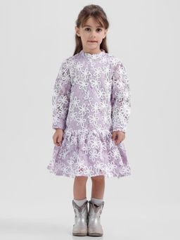 Kate & Oscar - Girls Embroidery Lace Dress
