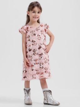 Kate & Oscar - Girls Sequins A Line Dress
