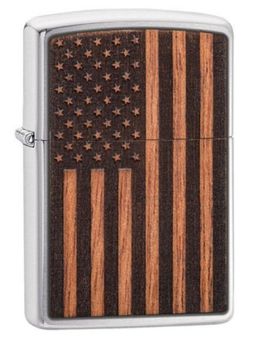 Zippo - Woodchuck Usa American Flag Windproof Pocket Lighter