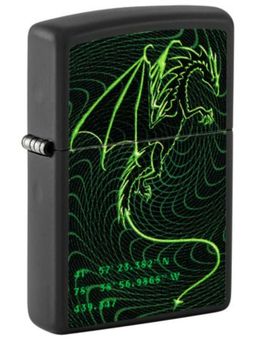 Zippo - Cyberpunk Dragon Design Windproof Pocket Lighter