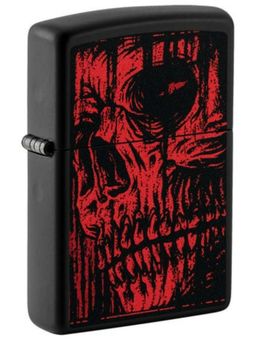 Zippo - Red Skull Design Windproof Pocket Lighter