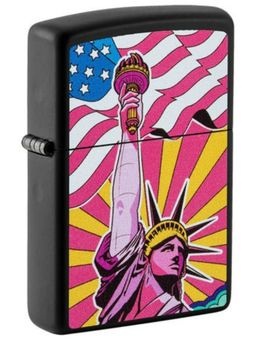 Zippo - Lady Liberty Design Windproof Pocket Lighter