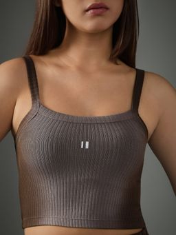 Chapter 2 - Brown Spray Washed Crop Top