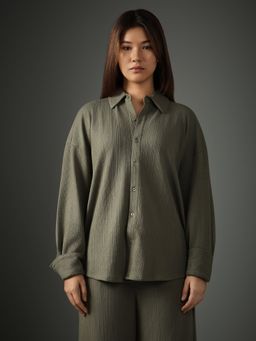 Chapter 2 - Crossknit Olive Shirt
