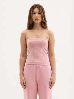 Chapter 2 - Light Pink Wash Crop Tube Top