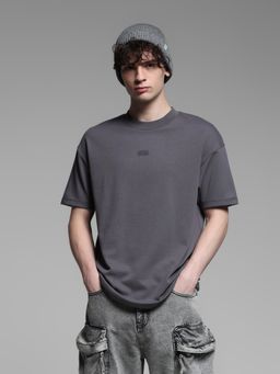Jack & Jones - Men Grey Cotton Blend T-Shirt