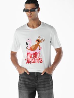 Jack & Jones - Men White Cotton T-Shirt