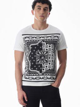 Jack & Jones - Men White Cotton T-Shirt