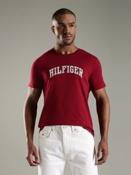 Tommy Hilfiger - Men Red Cotton T-Shirt