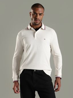 Tommy Hilfiger - Men White Cotton Polo T-Shirt