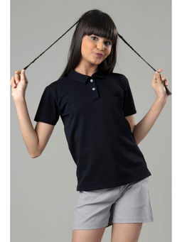 NEOFAA - Exclusive Navy Blue Polo T-Shirt for Girls