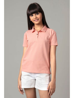 NEOFAA - Exclusive Rose Pink Polo T-Shirt for Girls