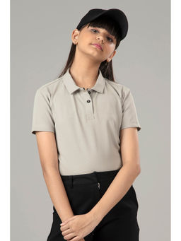 NEOFAA - Exclusive Laurel Grey Polo T-Shirt for Girls