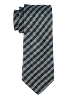 The Tie Hub - Green Checkered Silk Tie