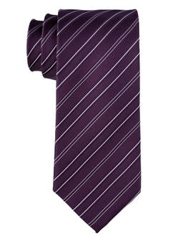The Tie Hub - Purple Stripes Silk Tie