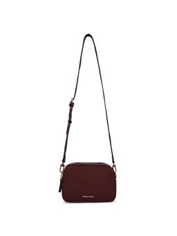 Anne Klein - Maroon Women's Crossbody Sling Bag With Detachable Strap