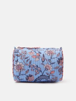 Accessorize London - Women's Floral Quilted Make Up Pouch