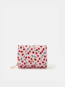 Accessorize London - Women's Pink Cherry Floral Wallet