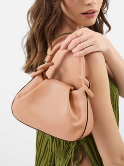 Accessorize London - Women's Pink Knot Detail Handheld Handbag