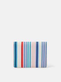Accessorize London - Women's Multi-Color Stripes Travel Card Holder