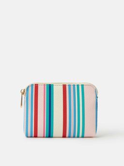 Accessorize London - Women's Multi-Color Stripes Coin Pouch