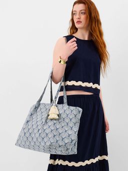 Accessorize London - Women’s Shell Printed Weekend Tote Bag