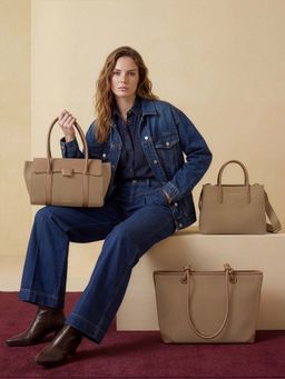 Accessorize London - Women’s Beige Terra Tote Bag