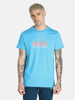 Puma - X One8 Graphic Tee Men Blue T-shirt