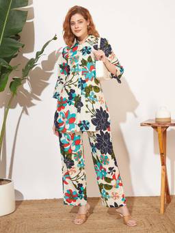 SEPHANI - Women Cotton Co-Ord Set Multi-Color