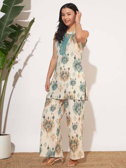 SEPHANI - Women Cotton Co-Ord Set Multi-Color
