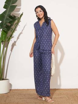 SEPHANI - Women Cotton Co-Ord Set Multi-Color
