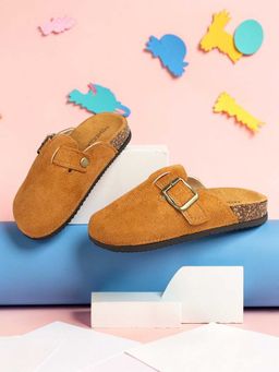 Truffle Collection - Kids Tan Mules