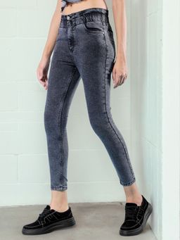 Freehand - Women Slim Fit Solid Mid Rise Black Jeans