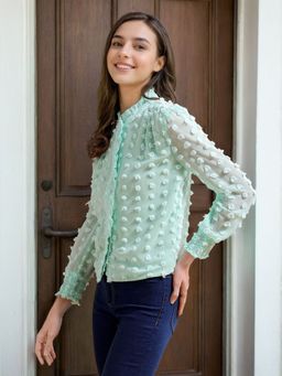 Freehand - Women Regular Fit Textured Shirt