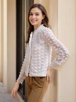 Freehand - Women Regular Fit Textured Shirt