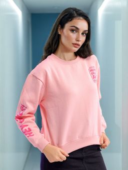 Freehand - Womens Pink Printed Sweatshirt