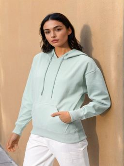 Freehand - Womens Green Graphic Hoodie