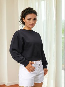 Freehand - Womens Black Graphic Sweatshirt