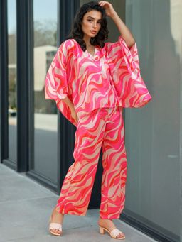 Freehand - Women Relaxed Wide Leg Conversational Co-Ord (Set of 2)