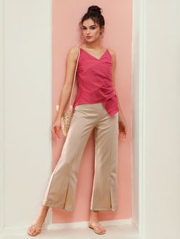 Freehand - Women Pink Regular Fit Solid Spaghetti Top