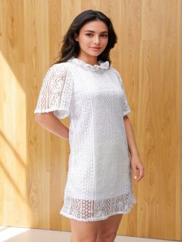 Freehand - Women A-Line Lace Shift Dress