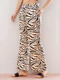 Freehand - Women Multi-Color Animal Print Trouser