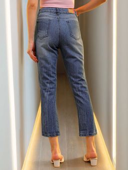 Freehand - Blue Solid Slim Fit Jeans