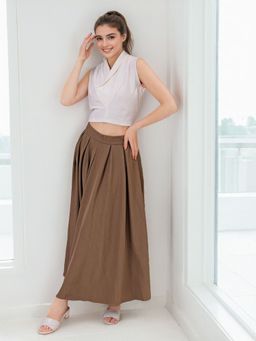 Freehand - Women White Solid Crop Top