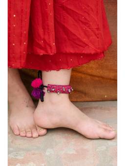 Ziddi - Pink Zaria Anklet