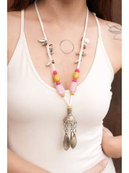 Ziddi - White Rangoon Necklace