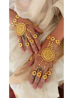 Ziddi - 22K Gold Plated Rani Hand Chain