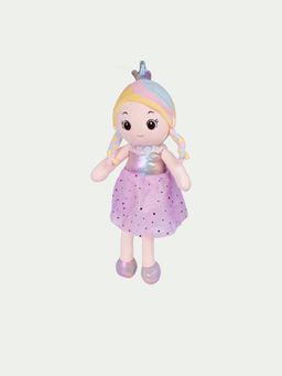 DukieKooky - Kids Purple & Beige Soft Toy Doll