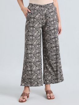 Go Colors - Soft Viscose Floral Printed Full Length Palazzo